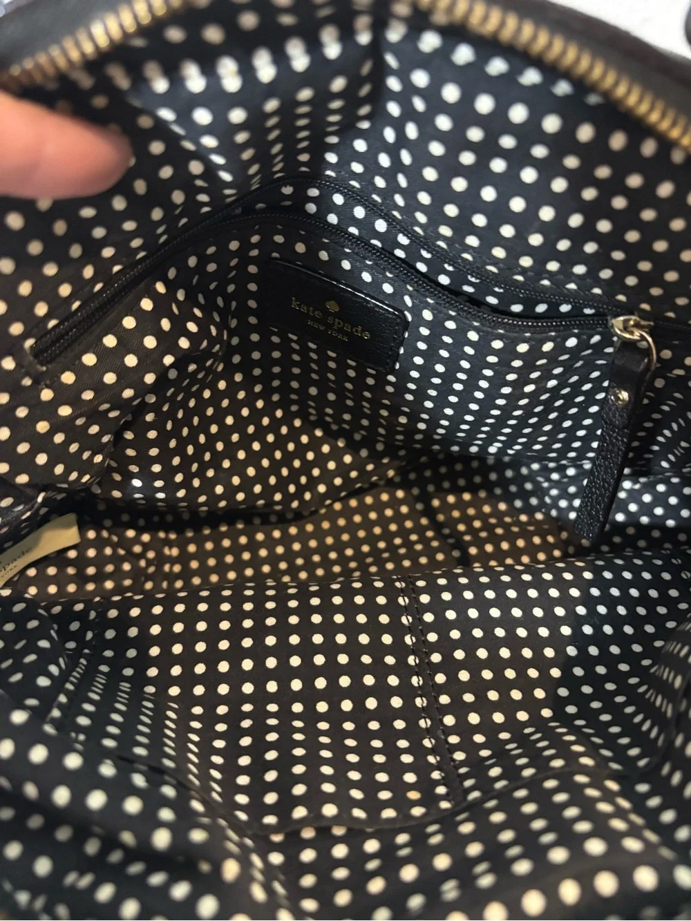 Kate Spade Five Points Kinsey Small Satchel Leather Black Casual Purse